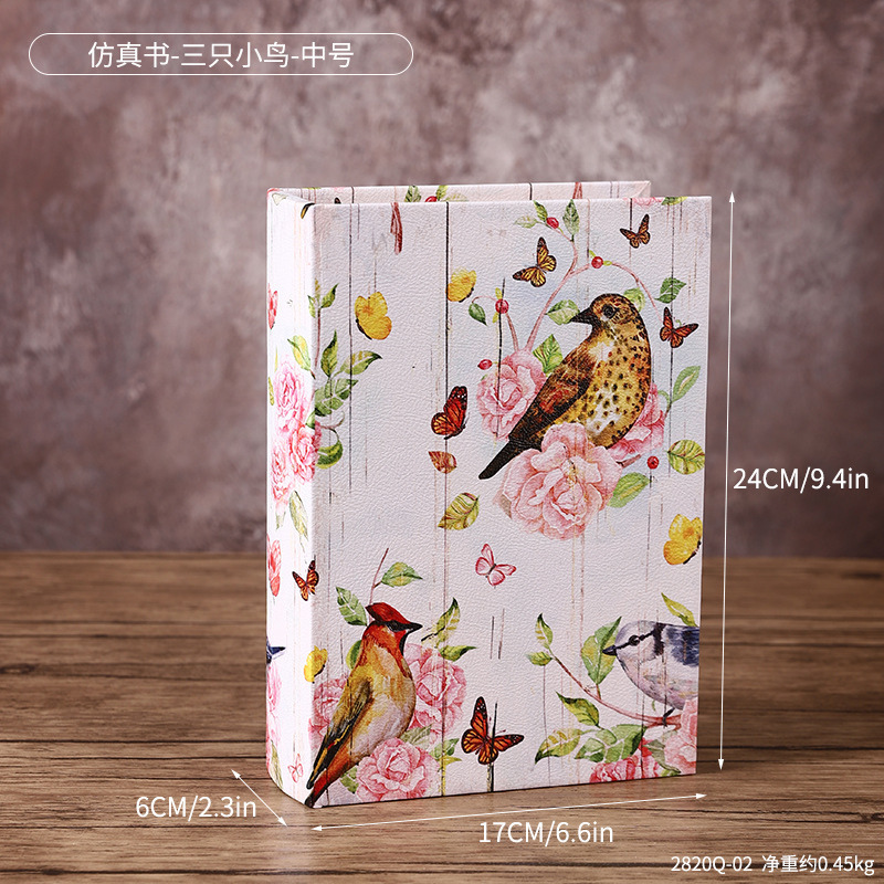 2820Q-02 หนังสือจำลอง - นกน้อยสามตัว - ขนาดกลาง