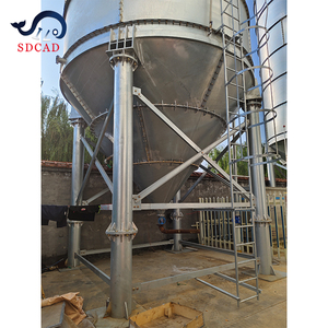 Silo à ciment galvanisé de grande capacité, de 100 à 2000 tonnes |   Stockage de ciment en acier pour centrale à béton prêt à l'emploi - Product Image 4