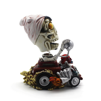 Caractéristiques sur le thème de pâques squelette humain cadavre bobble tête poupée résine personnalisée souvenir cadeau bobblehead résine artisanat