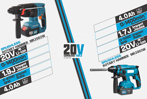 Оптовая продажа, литий-ионный беспроводной комплект из 7 предметов, 20 В, электроинструменты, аналогичный комбо-комплект - Product Image 3