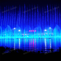 Fuente Musical Flotante para Lagos Grandes, Personalizada de Fábrica, de Acero Inoxidable Antioxidante, con Boquilla y Luz LED