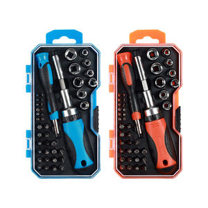 Jeu de douilles à cliquet multifonctionnel Hf236, 1/4 po, en acier, outil de réparation portable pour la maison - Product Image 3