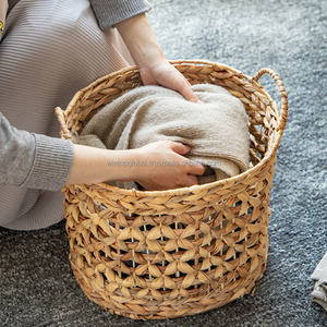 Foldable Eco-Friendly <b>Storage</b> Basket with Handles Collapsible Sturdy Cotton Linen <b>Fabric</b> Clothing <b>Cube</b> Home Decor - Product Image 5