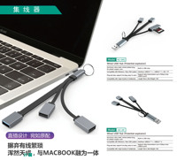 Harga Bersaing Colokan Sudut Kanan 3 In 1 Kabel USB Type-c Ke USB Hub USB3.0 * 1 + USB 2.0*2