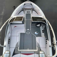 Tapis de pont en mousse EVA imitation teck pour plateforme de bain et cockpit de bateau Mastercraft X15 2006-2012, style SeaDek MarineMat, auto-adhésif