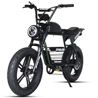 Vélo électrique tout-terrain à batterie au lithium pour adultes, suspension, vélo électrique pour la conduite hors route, prêt pour les États-Unis, pneus larges