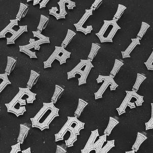 Collier personnalisable unisexe en cuivre avec pendentif lettre en zircon incrusté de pierres, nom personnalisé, pour hommes et fêtes chrétiennes - Product Image 5