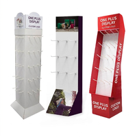 Support d'affichage personnalisé pour chaussettes et bas écologiques avec papier ondulé en carton - Utilisation sur le comptoir des magasins de détail