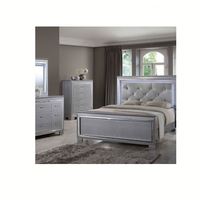 Ensemble de chambre à coucher d'hôtel populaire en bois de rose massif, réglable, taille King, style contemporain, en promotion