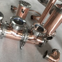Réservoir chauffe-eau en acier inoxydable, capacité de 20, 30, 50, 100, 200, 300L, distillateur d'alcool, avec raccords, accessoire pour distillateur