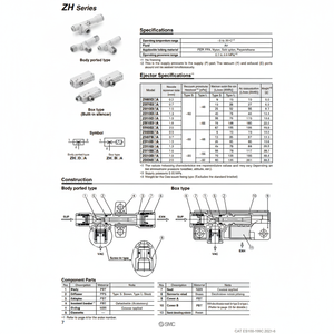 Eyector de vacío SMC Pneumatics, manutención de materiales, - Product Image 1