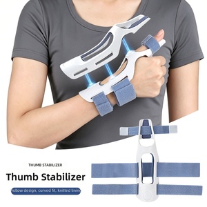 Attelle de soutien pour la main en plastique PP, réglable, pour le positionnement des doigts et du poignet, avec fermeture auto-agrippante, pour le soutien quotidien de la main - Product Image 1