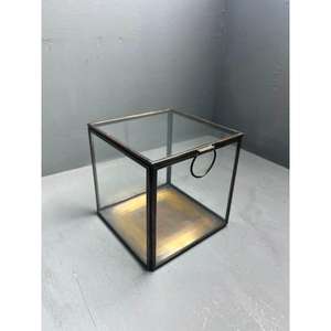 Decorative Jewellery <b>Box</b> made with Brass & <b>mirror</b>/ glass used for <b>jewelry</b> showcase & storage Supplier from India - Product Image 2