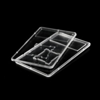 Support de collection de pièces de monnaie, anti-poussière, carré, protecteur de pièces de monnaie, capsule de pièces de monnaie commémorative en acrylique transparent, présentoir