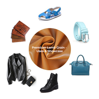 Cuir PU grainé Nappa KEMERLIN, cuir synthétique imperméable résistant aux rayures et à l'usure, grain de mouton écologique sans odeur