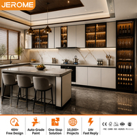 Muebles de Cocina Modulares Inteligentes, Conjuntos Completos de Armarios de Almacenamiento Modernos de Madera, Listos para Armar