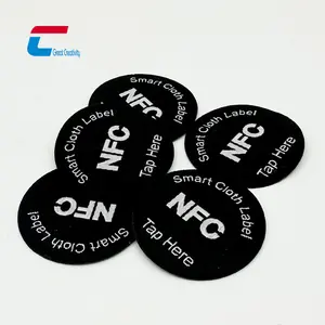 Индивидуальная печать RFID Label NFC Logo для одежды Patch Tag водонепроницаемые NFC-бирки