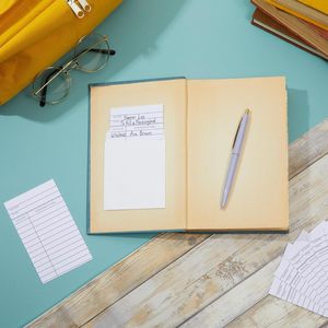 Bộ Túi thẻ thư viện tự dính và thẻ ngày đến hạn 100 để kiểm tra Sách Túi thẻ thư viện và sách - Product Image 5