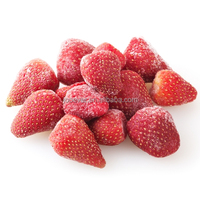 Fraises entières surgelées IQF de qualité supérieure 25-35mm, baies rouges sucrées, vente en gros, fraîchement cueillies, surgelées en vrac pour smoothies et pâtisseries