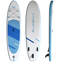 Planche à pagaie gonflable SUP tout-terrain pour enfants de haute qualité, neuve, avec pompe et ailerons, construction en PVC durable, garantie 1 an, pour les eaux océaniques