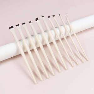 Pinceau à maquillage souple personnalisé pour eye-liner, poils synthétiques, manche en plastique, pour anticernes, baume à lèvres, détails, sourcils, pochoir, teinture - Product Image 1