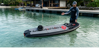 Planche de surf électrique professionnelle de qualité commerciale en polypropylène expansé, embarcation aquatique sûre, stable et à maîtrise rapide