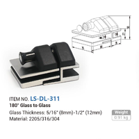 Porte de piscine en verre à fermeture automatique Aleader en acier inoxydable 2205, avec verrou à 180 degrés et clé, facile à installer