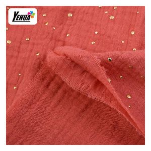 Tessuto <span class=keywords><strong>Mussola</strong></span> 100% Cotone a Doppia Garza con Morbida Texture Increspata per Fasciature / Camicie per Neonati - Product Image 3