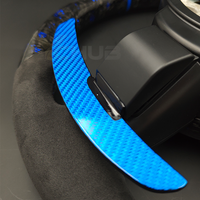 Volant en fibre de carbone forgé bleu pour BMW F10 F20 F22 F30 F31 F36 F45 F46 F48 F80 F82 F87 F90 M2 M3 M4 M5