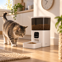 Distributeur automatique de nourriture pour chats et chiens avec caméra 1080P, audio bidirectionnel, vision nocturne, minuterie et contrôle à distance via application
