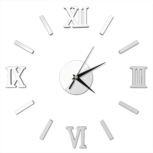 Moderno specchio 3d senza cornice oro romano numeri silenziosi <span class=keywords><strong>orologio</strong></span> <span class=keywords><strong>da</strong></span> <span class=keywords><strong>parete</strong></span> <span class=keywords><strong>40</strong></span> <span class=keywords><strong>Cm</strong></span> - Product Image 3