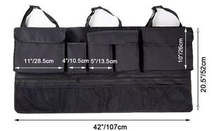 Multifuncional Carro Armazenamento Net <span class=keywords><strong>Oxford</strong></span> Material Pendurado Saco para SUV Assento Traseiro e Tronco Side Organizer - Product Image 6