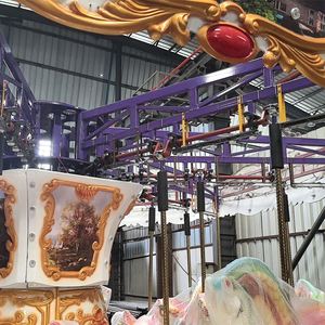 Manège portable d'extérieur pour sites touristiques, foires et places publiques, conception sur châssis de remorque, attraction parent-enfant sûre et très prisée - Product Image 3