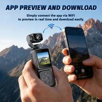 Cámara de Acción 2K Portátil para Vlogs con Pantalla IPS de 1.54" y 130° °   Gran Angular 270 °   Cámara de Video para Ciclismo Q9 con Visión Nocturna Giratoria y WiFi con Aplicación