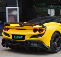 Aérations latérales de pare-chocs arrière en fibre de carbone sèche pour Ferrari F8 Tributo Spider 2019-2023