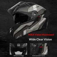 Casque de moto intégral en ABS pour hommes et femmes, toutes saisons, avec mousse, chaud pour l'hiver, certifié DOT, pour le commerce extérieur