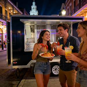 Camión de Comida Móvil para Panadería, Pizza, Café, <span class=keywords><strong>Cerveza</strong></span>, Hamburguesas, con Cocina Completa y Barbacoa - Product Image 2