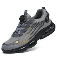 Chaussures de sécurité unisexes pour le travail industriel et la randonnée, respirantes, anti-écrasement, avec embout en acier et tige en KPU, pour les usines et les chantiers