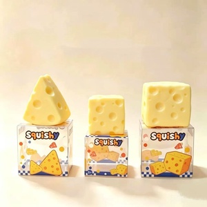 Juguete Antiestrés de Queso para Apretar, Bola Moldeable que No se Recupera, Juguete Pequeño Unisex para Juego de Imitación, para Mayores de 15 Años - Product Image 5