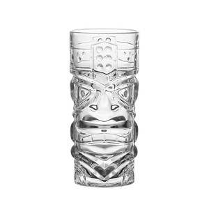 Taza de cristal Tiki transparente de diseño moderno, rojo de Internet para fiestas, para cóctel, mueca, vino y jugo de zombis, para bebidas frías - Product Image 1