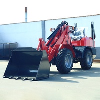 Mini-chargeuse sur pneus de haute qualité, puissance élevée, machinerie de terrassement, chargeuse sur pneus 4x4, construction, certifiée CE, chargeuse sur pneus diesel