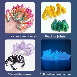 Jouet Araignée Imprimé en 3D Entièrement Articulé, Modèle Animal Réaliste à Articulations Flexibles, Jouet Anti-Stress Imprimé sur Site - Product Image 4