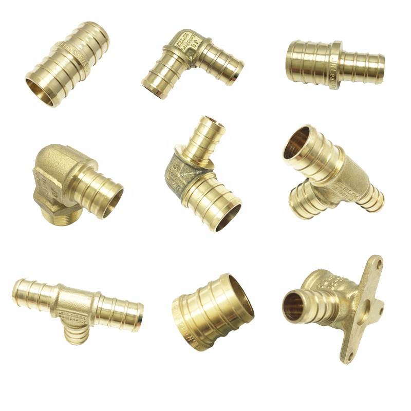 Manufacturer Lead Free Copper NSF UPC pipe fitting brass plumbing PEX crimp fitting