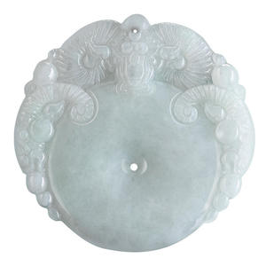 Colgante de Jadeíta Natural de Myanmar con Diseño Original de Estilo Chino, Regalo con Certificado de Tasación DW90 - Product Image 5