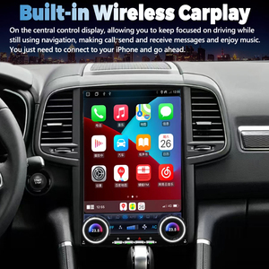 Autoradio Android 14,5 pouces avec Carplay, lecteur multimédia vidéo, GPS, navigation audio pour Renault Koleos Megane 4 2016-2021 - Product Image 2