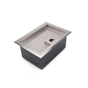 Caja de Conexión a Piso de Acero Inoxidable Impermeable IP66 con Módulos de Alimentación Dobles Empotrados - Product Image 2