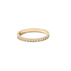 Classic Lab Diamond Wedding Engagement <b>Ring</b> 14K Yellow Gold <b>Fine</b> <b>Rings</b> Lab Grown Diamond <b>Ring</b> Eternity Wedding Band For Women - Product Image 5