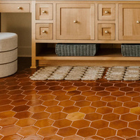 Usine personnalisée de haute qualité 305*310mm carrelage de mosaïque hexagonal fait à la main Design moderne pour cuisine salle de bain salon brique réfractaire