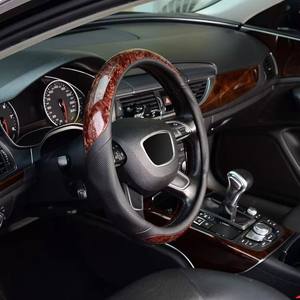 Nouveau <span class=keywords><strong>Volant</strong></span> de Voiture de Luxe Style Affaires en Cuir Artificiel Toutes Saisons Résistant à l'Usure Antidérapant Bon Toucher Ajusté - Product Image 3