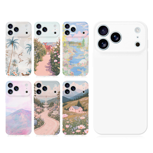 Per iphone 17 serie 3D sublimazione in bianco cassa del telefono in plastica dura <span class=keywords><strong>cover</strong></span> per PC pieno avvolto custodie cellulari per la stampa di Film - Product Image 1